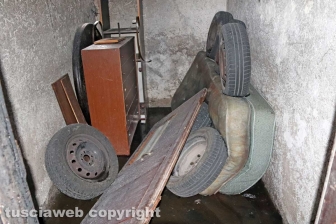 I locali andati a fuoco nella palazzina al Carmine