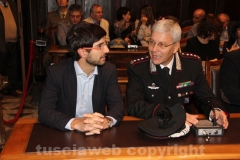Daniele Sabatini e il colonnello Gianluca Dell\'Agnello