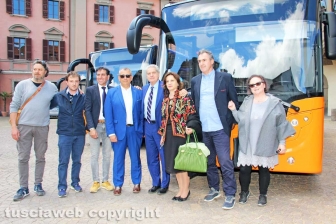 Viterbo - La presentazione dei nuovi autobus della Francigena