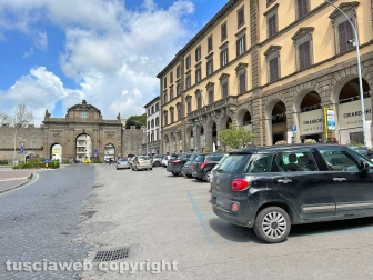 Viterbo - Il parcheggio di piazza della Rocca