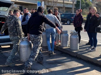 Viterbo - La protesta dei pastori sul prezzo del latte