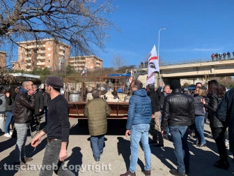 Viterbo - La protesta dei pastori sul prezzo del latte