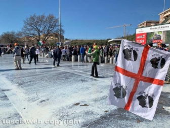 Viterbo - La protesta dei pastori sul prezzo del latte