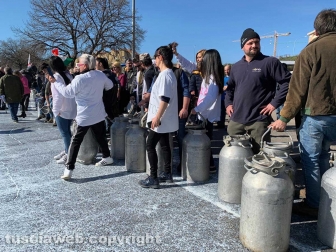 Viterbo - La protesta dei pastori sul prezzo del latte