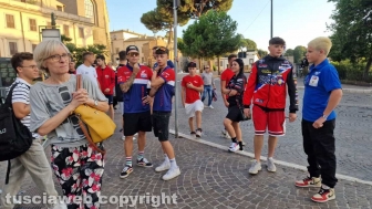Sport – Supermoto - I piloti degli Internazionali d'Italia visitano Viterbo