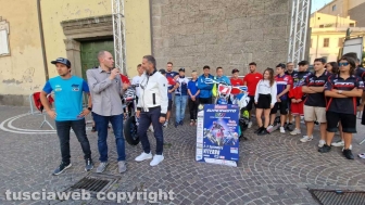 Sport – Supermoto - I piloti degli Internazionali d'Italia visitano Viterbo