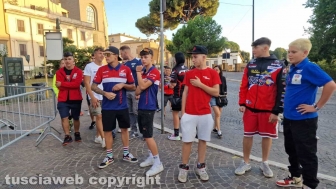 Sport – Supermoto - I piloti degli Internazionali d'Italia visitano Viterbo