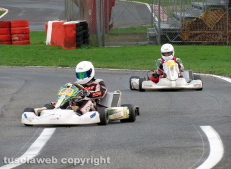 I piloti Motogp coi kart al circuito di Viterbo