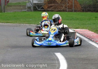I piloti Motogp coi kart al circuito di Viterbo