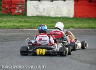 I piloti Motogp coi kart al circuito di Viterbo
