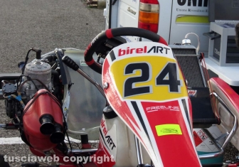 I piloti Motogp coi kart al circuito di Viterbo