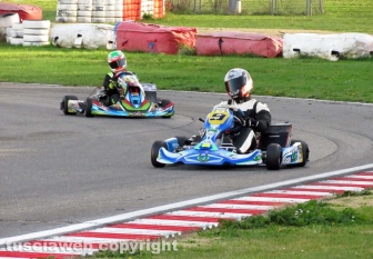 I piloti Motogp coi kart al circuito di Viterbo