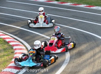 I piloti Motogp coi kart al circuito di Viterbo