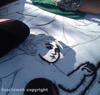 I preparativi per l'Infiorata del Corpus Domini