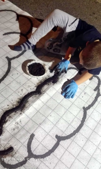 I preparativi per l'Infiorata del Corpus Domini