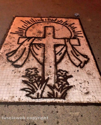 I preparativi per l'Infiorata del Corpus Domini
