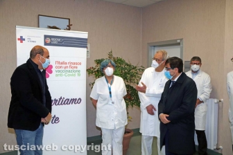 Viterbo - I primi vaccini anti-Covid a Belcolle