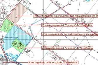 Tarquinia - I progetti per il lido - La planimetria generale