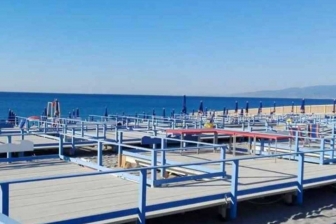 Tarquinia - I progetti per il lido - Lo stabilimento balneare