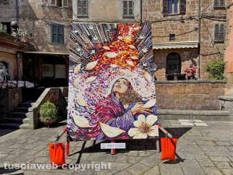 Acquapendente - I Pugnaloni - Gruppo corte Vecchia in piazza e fonte del Rigombo
