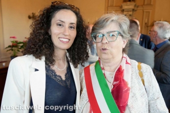 La vicesindaca Monica Putano Alias Bisti e la sindaca Alessandra Terrosi