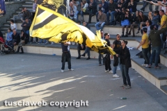 Calcio -  Viterbese - I tifosi festeggiano la serie D