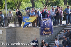 Calcio -  Viterbese - I tifosi festeggiano la serie D