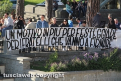 Calcio -  Viterbese - I tifosi festeggiano la serie D