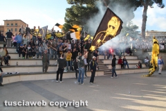 Calcio -  Viterbese - I tifosi festeggiano la serie D