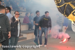 Calcio -  Viterbese - I tifosi festeggiano la serie D