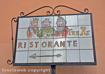 Viterbo - Ristorante "I tre re" - bottega storica