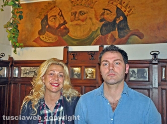 Viterbo - Ristorante I tre re - Giuliano Proietti con la madre Eleonora Di Andrea