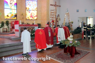 I vigili del fuoco festeggiano santa Barbara