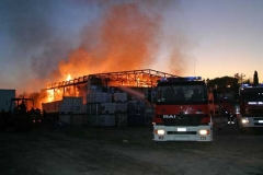 I vigili del fuoco in azione