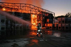I vigili del fuoco in azione