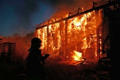 I vigili del fuoco in azione
