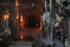 I vigili del fuoco in azione