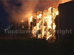 I vigili del fuoco in azione