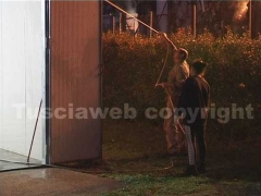 I vigili del fuoco in azione