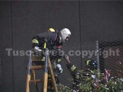 I vigili del fuoco in azione