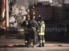 I vigili del fuoco in azione