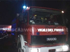 I vigili del fuoco in azione