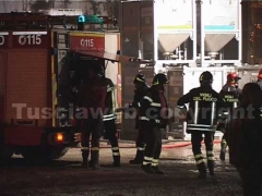 I vigili del fuoco in azione