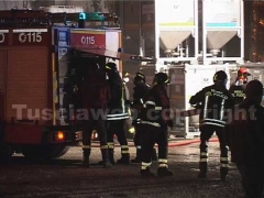 I vigili del fuoco in azione