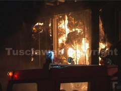 I vigili del fuoco in azione