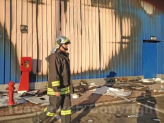 I vigili del fuoco in azione