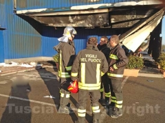 I vigili del fuoco in azione
