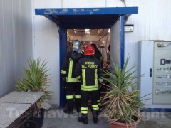 I vigili del fuoco in azione