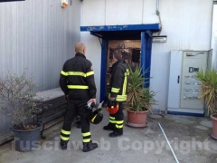 I vigili del fuoco in azione