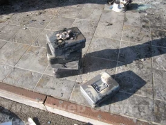 I vigili del fuoco tra le macerie